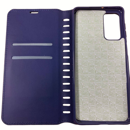 Чехол-книга Leather Folio Samsung M52 синий