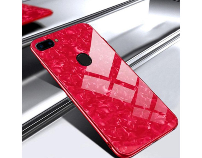 Чехол-силикон Marble Glass Xiaomi Redmi Mi9T, K20, K20 Pro, Mi9T Pro, Red