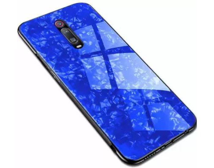 Чехол-силикон Marble Glass Xiaomi Redmi Mi9T, K20, K20 Pro, Mi9T Pro, Blue
