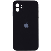 Чехол-силикон оригинал Square Cover Soft Matte Full Camera iPhone 12 Black (Класс А)