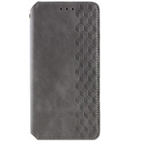Чехол-книга Кожаный GETMAN Cubic Samsung S20 FE серый