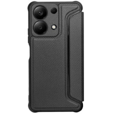Чохол-книга Getman Razor Carbon Xiaomi Redmi 13 4G / Poco M6 4G чорний