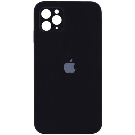 Чехол-силикон оригинал Square Cover Soft Matte Full Camera iPhone 11 Pro Black (Класс B)