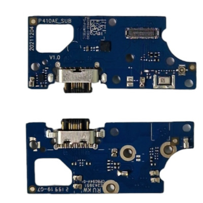 Шлейф для Motorola XT2229-3 Moto E32s, конектора зарядки, мікрофона, з компонентами