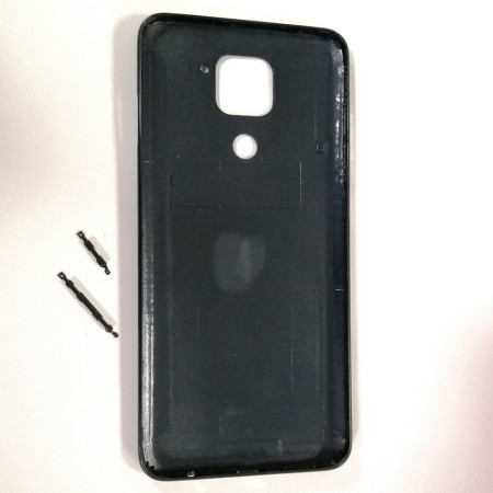 Задняя панель корпуса для Xiaomi Redmi Note 9 черная (Класс B)