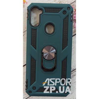 Чехол-силикон Противоударный Antishock Samsung M11 / M115 зеленый