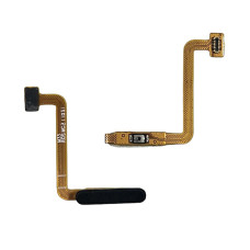 Шлейф для Samsung M336, Galaxy M33, M536B, M33 5G с кнопкой включения, сканер отпечатка пальца, (Touch ID), черный