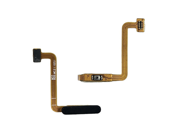 Шлейф для Samsung M336 Galaxy M33 /M536B M33 5G с кнопкой включения, сканер отпечатка пальца (Touch ID) черный