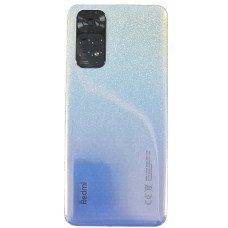 Задняя крышка для Xiaomi Redmi Note 11 4G, со стеклом камеры (Blue / Silver) (Класс B)