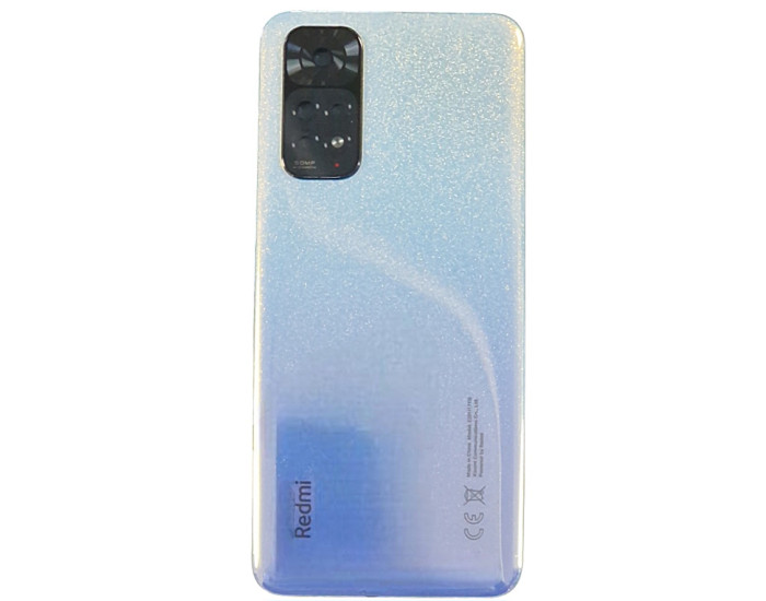 Задня кришка для Xiaomi Redmi Note 11 /Redmi Note 11s, з склом камери (Blue / Silver)