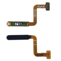 Шлейф для Samsung M52, Galaxy M525 з кнопкою включення, сканер відбитка пальця, (Touch ID), чорний, оригінал