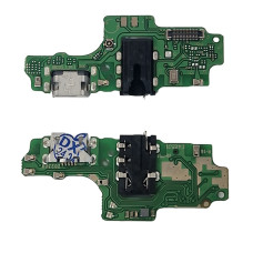 Шлейф для Tecno Spark 6 Go, KE5J, коннектора зарядки, микрофона, с компонентами, High Copy