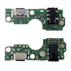 Шлейф для Tecno Spark 10C, коннектора зарядки, микрофона, с компонентами, High Copy