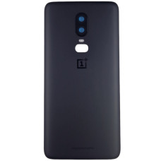 Задняя крышка для OnePlus 6, черная, со стеклом камеры, оригинал