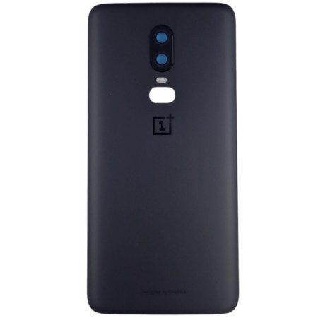 Задняя крышка для OnePlus 6, черная, со стеклом камеры, оригинал