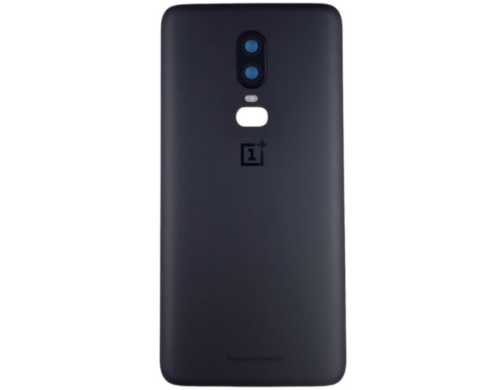 Задняя крышка для OnePlus 6, черная со стеклом камеры, оригинал