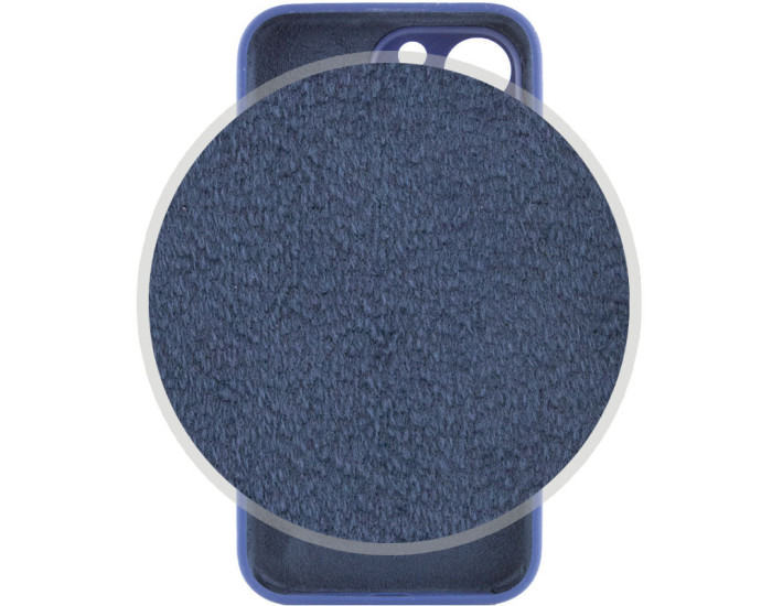 Чехол-силикон оригинал Full Camera Soft Matte iPhone 16 Pro Max (Темно-синий / Midnight blue)