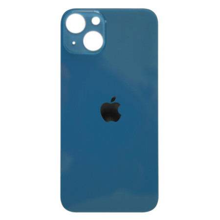 Задняя панель корпуса для iPhone 13, синяя (Big Hole) (Класс А)