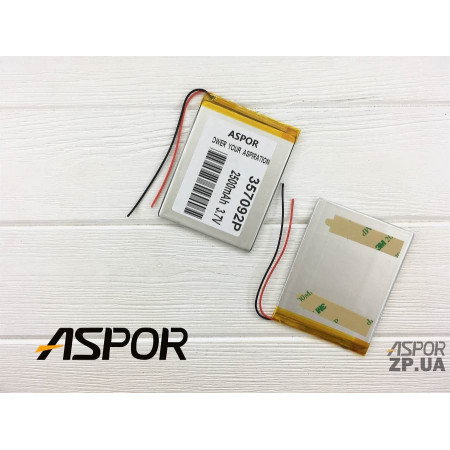 Аккумулятор универсальный внутренний, 3,5*70*92мм 2500 mAh (реал. р/р 3,5*69*90)