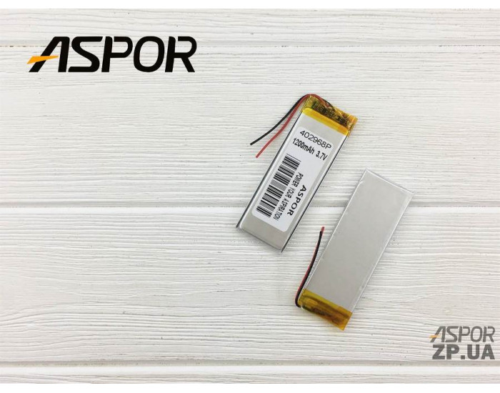 Аккумулятор универсальный внутренний, 4*29*68мм 1200 mAh (реал. р/р 4*27*75)