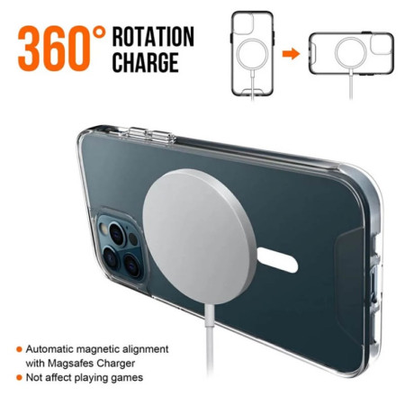 Чехол-силикон Space Case with MagSafe Apple iPhone 12 Pro Max Прозрачный (Класс B)