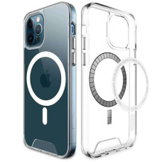 Чехол-силикон Space Case with MagSafe Apple iPhone 14 Pro Max Прозрачный (Класс А)