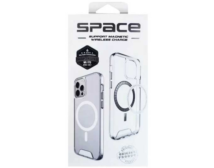 Чехол-силикон Space Case with MagSafe Apple iPhone 14 Pro Max Прозрачный
