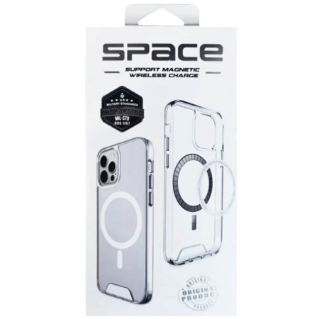 Чехол-силикон Space Case with MagSafe Apple iPhone 13 Pro Max Прозрачный (Класс B)