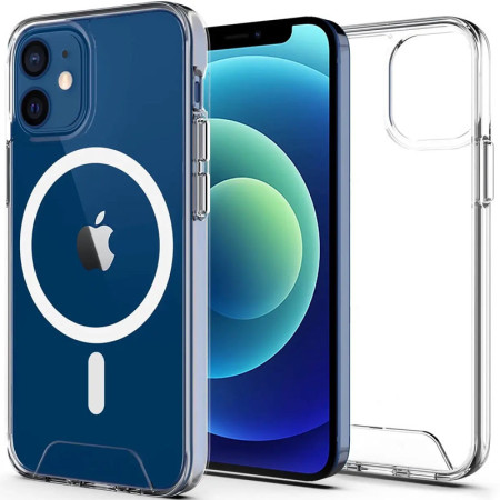 Чехол-силикон Space Case with MagSafe Apple iPhone 11 Pro Прозрачный (Класс B)