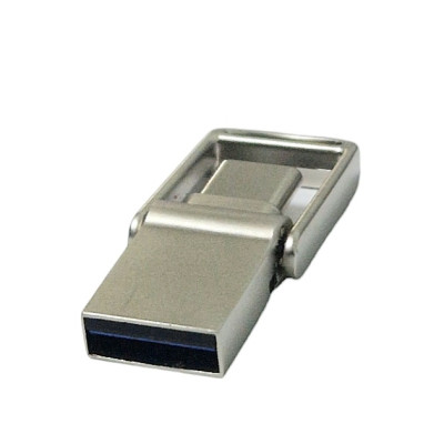 Флешка USB 2,0 Aspor Type-C 32GB AR104 Silver
