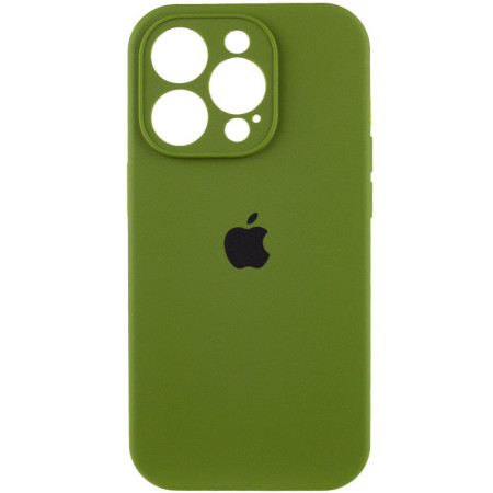 Чехол-силикон оригинал Full Camera Soft Matte iPhone 16 Pro Темно-оливковый