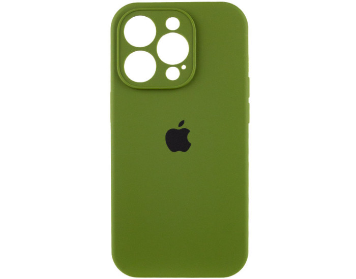Чехол-силикон оригинал Full Camera Soft Matte iPhone 16 Pro, темно-оливковый