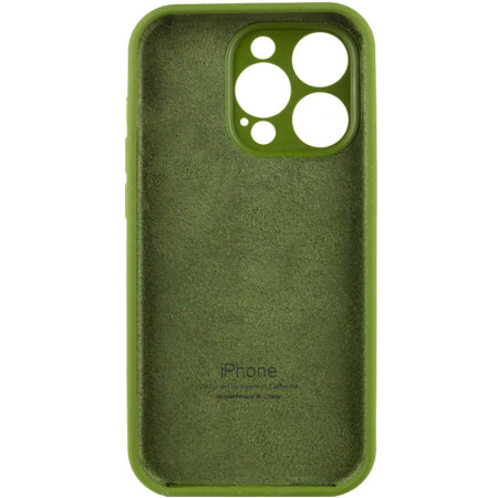 Чехол-силикон оригинал Full Camera Soft Matte iPhone 16 Pro Темно-оливковый