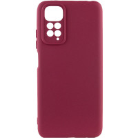 Чехол-силикон Cover Lakshmi Full Camera Xiaomi Redmi Note 11 Pro 4G/5G/Note 12 Pro 4G/Note 11E (Бордовый/Marsala) (Класс B)
