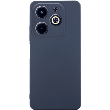 Чехол-силикон GETMAN Liquid Silk Full Camera для Infinix Hot 40i темно-синий