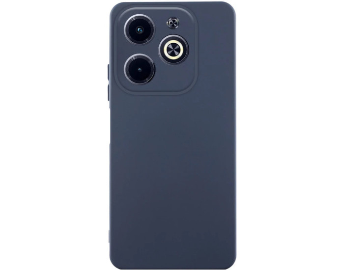 Чехол-силикон GETMAN Liquid Silk Full Camera для Infinix Hot 40i темно-синий
