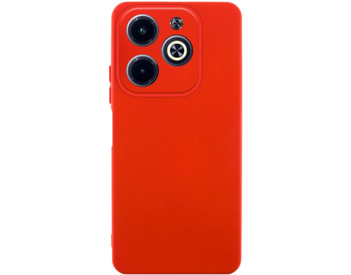 Чехол-силикон GETMAN Liquid Silk Full Camera для Infinix Hot 40i / Tecno Spark GO 2024 / Spark 20, Red
