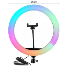 Кольцевая лампа 36см MJ-36 RGB