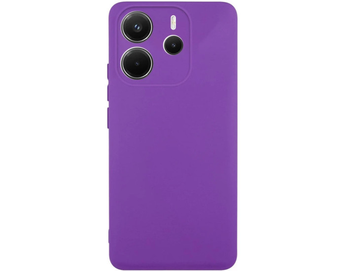 Чехол-силикон Getman Liquid Silk Full Camera Xiaomi Redmi Note 14 4G (UA/Europe) сиреневый