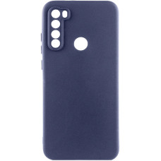 Чехол-силикон Getman Liquid Silk Full Camera Xiaomi Redmi Note 8T (Темно-синий)
