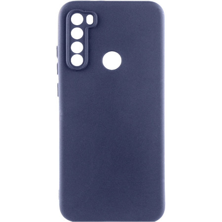 Чехол-силикон Getman Liquid Silk Full Camera Xiaomi Redmi Note 8T (Темно-синий)
