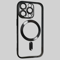Чехол-силикон Shining Camera MagSafe iPhone 13 Pro Max Black (Класс B)