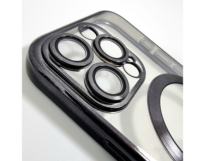  Чехол-силикон Shining Camera MagSafe iPhone 13 Pro Max Black