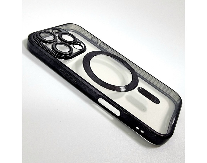  Чехол-силикон Shining Camera MagSafe iPhone 13 Pro Max Black