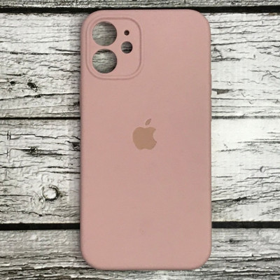 Чехол-силикон оригинал Soft Matte Full Camera iPhone 12 Mini Розовый песок