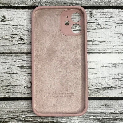 Чехол-силикон оригинал Soft Matte Full Camera iPhone 12 Mini Розовый песок