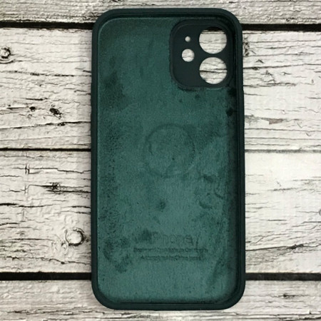 Чехол-силикон оригинал Full Camera Soft Matte iPhone 12 Mini Темно-зеленый