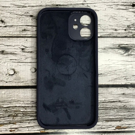 Чехол-силикон оригинал Full Camera Soft Matte iPhone 12 Mini Темно-синий