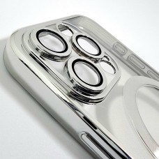  Чехол-силикон Shining Camera MagSafe iPhone 13 Pro Max Серебряный