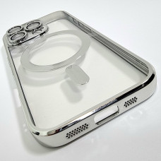  Чехол-силикон Shining Camera MagSafe iPhone 13 Pro Max Серебряный